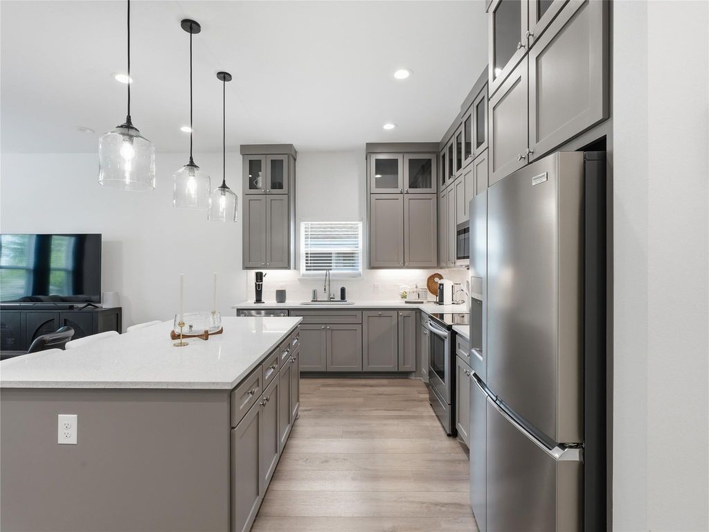 Primary bathroom with garden tub and separate walk-in shower
