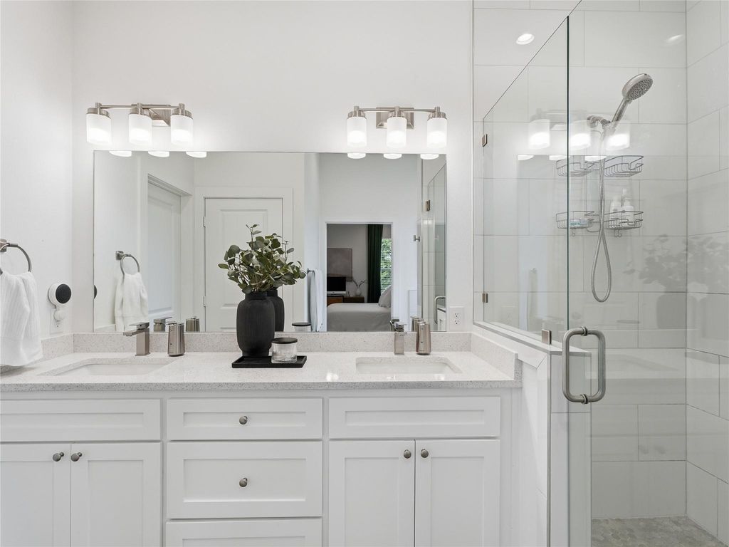 Walk-in closet in primary suite